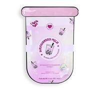 I Heart Revolution Bubble Tea Mascarilla de Burbujas de Leche de Fresa, Calma e hidrata la piel con extracto de Matcha y té verde, Rosa Fresa