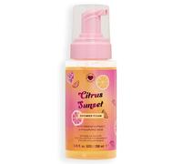 I Heart Revolution Citrus Sunset Shower Foam, Espuma de Ducha con Ácido Hialurónico y Extracto de Cítricos, Vegano y Libre de Crueldad, 250ml