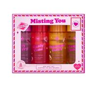 I Heart Revolution Misting You Mini Body Set Regalo, 4 Mini Brumas Perfumadas Festivas, Tamaño de Viaje, Vegano y Libre de Crueldad Animal