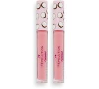 I Heart Revolution, Tasty Coconut Lipgloss, formula idratante e non appiccicosa al profumo di cocco, Coconut Sugar, Pink 2,2 ml (Paquete de 2)