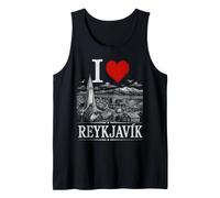 I Heart Reykjavik I Love Reykjavik Souvenir Camiseta sin Mangas