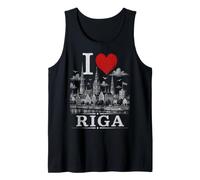 I Heart Riga I Love Riga Souvenir Camiseta sin Mangas