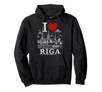 I Heart Riga I Love Riga Souvenir Sudadera con Capucha