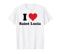 I Heart Saint Lucia Love Country Souvenir Themed Stuff Camiseta