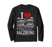 I Heart Salzburg I Love Salzburg Souvenir Manga Larga