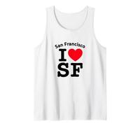 I Heart San Francisco, Cool I Love SF California Graphic Camiseta sin Mangas