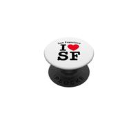 I Heart San Francisco, Cool I Love SF California Graphic PopSockets PopGrip Adhesivo