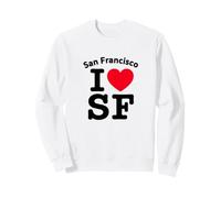I Heart San Francisco, Cool I Love SF California Graphic Sudadera