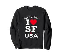 I Heart San Francisco I Love SF USA Californ Graphic Design Sudadera