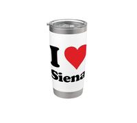 I Heart Siena Italy Love Italian Souvenir Artículo Vaso térmico de acero inoxidable de doble pared