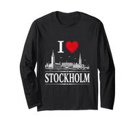 I Heart Stockholm I Love Stockholm Souvenir Manga Larga