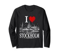 I Heart Stockholm I Love Stockholm Souvenir Manga Larga
