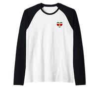 I Heart Surinam - Divertido corazón de la Bandera de Surinam Camiseta Manga Raglan