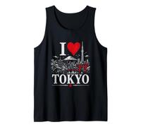 I Heart Tokyo I Love Tokyo Souvenir Camiseta sin Mangas