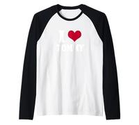 I Heart Tommy Camiseta Manga Raglan