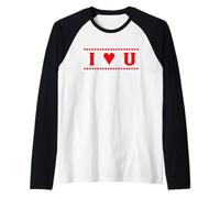 I Heart u | I Love You Hearts I Love U Loving Camiseta Manga Raglan