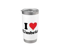 I Heart Umbria Italia Love - Recuerdo italiano Vaso térmico de acero inoxidable de doble pared