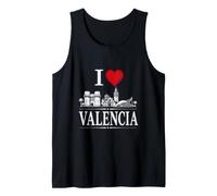 I Heart Valencia I Love Valencia Souvenir Camiseta sin Mangas