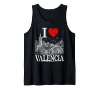 I Heart Valencia I Love Valencia Souvenir Camiseta sin Mangas