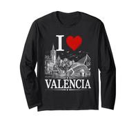I Heart Valencia I Love Valencia Souvenir Manga Larga