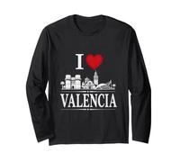 I Heart Valencia I Love Valencia Souvenir Manga Larga
