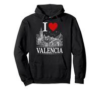 I Heart Valencia I Love Valencia Souvenir Sudadera con Capucha