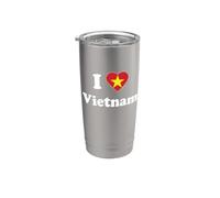 I Heart Vietnam Vietnamese I Love Vietnam Vaso térmico de acero inoxidable de doble pared