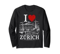 I Heart Zürich I Love Zürich Souvenir Manga Larga
