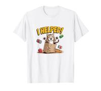 I Helped! Lindo Gato en Bolsa de comestibles Camiseta