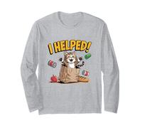 I Helped! Lindo Gato en Bolsa de comestibles Manga Larga