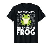 I Hice The Math La Respuesta es Frog Math Teacher Math Club Camiseta