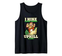 I HIKE BECAUSE PUNCHING UPHILL IS LEGAL Camiseta sin Mangas