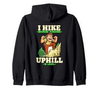 I HIKE BECAUSE PUNCHING UPHILL IS LEGAL Sudadera con Capucha