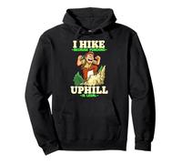 I HIKE BECAUSE PUNCHING UPHILL IS LEGAL Sudadera con Capucha