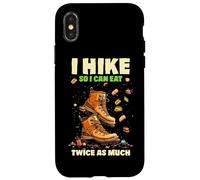 I HIKE SO I CAN EAT TWICE AS MUCH Carcasa para iPhone X/XS
