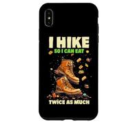 I HIKE SO I CAN EAT TWICE AS MUCH Carcasa para iPhone XS Max