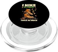 I HIKE SO I CAN EAT TWICE AS MUCH PopSockets PopGrip para MagSafe