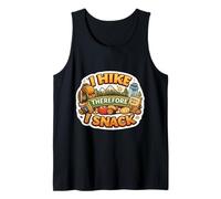 I Hike Therefore I Snack Funny Hiker Snacker Senderismo Trekking Camiseta sin Mangas