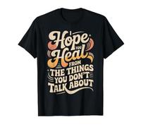 I Hope You Heal from The Things You Don't Talk About |- Camiseta gráfica económica, Hombre, Negro, L