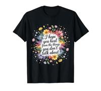 I Hope You Heal from The Things You Don't Talk About |- Camiseta gráfica económica, Hombre, Negro, M