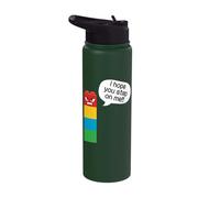 I Hope You Step On Me Funny Block Building Ladrillo Constructor Stainless Steel Insulated Water Bottle