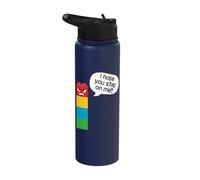 I Hope You Step On Me Funny Block Building Ladrillo Constructor Stainless Steel Insulated Water Bottle