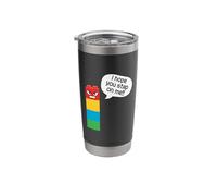 I Hope You Step On Me Funny Block Building Ladrillo Constructor Vaso térmico de acero inoxidable de doble pared