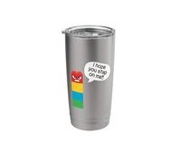I Hope You Step On Me Funny Block Building Ladrillo Constructor Vaso térmico de acero inoxidable de doble pared