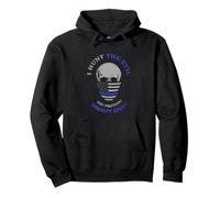 I Hunt The Evil Pretend Don't Exist Flag Police Blue Line Sudadera con Capucha
