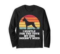 I Hustle For The Toys Boxer Dog, lindo amante de los cachorros, dueño de cachorros Manga Larga