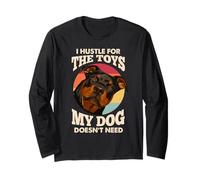 I Hustle For The Toys Rottweiler, amante de los perros, propietario de un cachorro Manga Larga