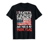 I Identify As An American Patriot This Is My Pride Flag Camiseta