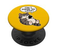 I Ignore You Later Funny Cat Sarcasm Style PopSockets PopGrip Adhesivo