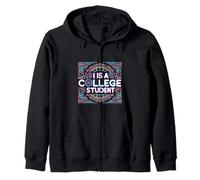 I Is A College Student Humor Universitario - Sudadera con Capucha